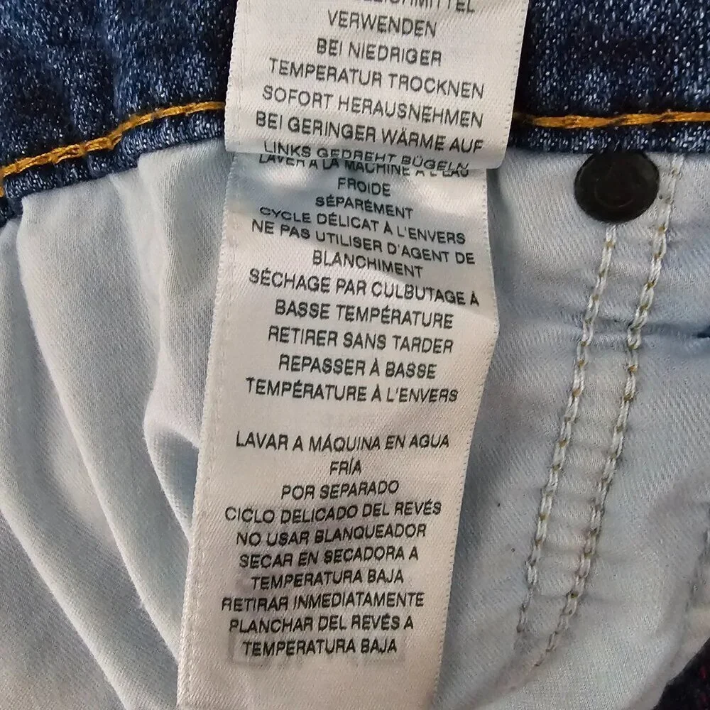 True Religion World Tour Denim Geno Relaxed Slim Blue Jeans